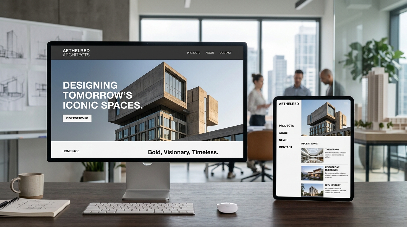 High-Converting Architectural Studio Web Presence - Website Development